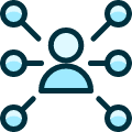 User Network Icon from Ultimate Duotone Set | Free Download as SVG Vector and Transparent PNG | Streamline icons