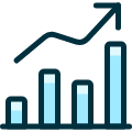 Performance Increase 1 Icon from Ultimate Duotone Set | Free Download as SVG Vector and Transparent PNG | Streamline icons