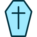 Death Coffin 1 Icon from Ultimate Duotone Set | Free Download as SVG Vector and Transparent PNG | Streamline icons