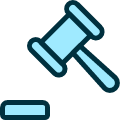 Legal Hammer 1 Icon from Ultimate Duotone Set | Free Download as SVG Vector and Transparent PNG | Streamline icons