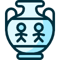 History Chinese Urn Icon from Ultimate Duotone Set | Free Download as SVG Vector and Transparent PNG | Streamline icons