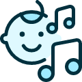 Music Genre Baby Icon from Ultimate Duotone Set | Free Download as SVG Vector and Transparent PNG | Streamline icons