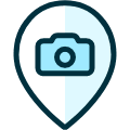 Style Two Pin Photography Icon from Ultimate Duotone Set | Free Download as SVG Vector and Transparent PNG | Streamline icons