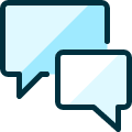 Conversation Chat 1 Icon from Ultimate Duotone Set | Free Download as SVG Vector and Transparent PNG | Streamline icons