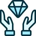 Diamond Give Icon from Ultimate Duotone Set | Free Download as SVG Vector and Transparent PNG | Streamline icons