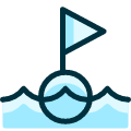 Sailing Finish Line Icon from Ultimate Duotone Set | Free Download as SVG Vector and Transparent PNG | Streamline icons