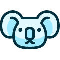 Koala Head Icon from Ultimate Duotone Set | Free Download as SVG Vector and Transparent PNG | Streamline icons