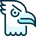 Wild Bird Eagle 1 Icon from Ultimate Duotone Set | Free Download as SVG Vector and Transparent PNG | Streamline icons