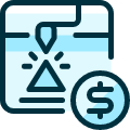 3d Print Cash Icon from Ultimate Duotone Set | Free Download as SVG Vector and Transparent PNG | Streamline icons