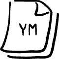 File Code Ym Icon from Freehand Set | Free Download as SVG Vector and Transparent PNG | Streamline icons