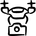 Drone Camera 1 Icon from Freehand Set | Free Download as SVG Vector and Transparent PNG | Streamline icons