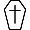 Death Coffin 1 Icon from Ultimate Light Set | Free Download as SVG Vector and Transparent PNG | Streamline icons