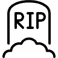 Death Rip Icon from Ultimate Light Set | Free Download as SVG Vector and Transparent PNG | Streamline icons