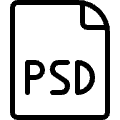 Design File Psd Icon from Ultimate Light Set | Free Download as SVG Vector and Transparent PNG | Streamline icons