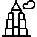 Landmark Empire State Icon from Ultimate Light Set | Free Download as SVG Vector and Transparent PNG | Streamline icons