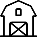 Farming Barn 1 Icon from Ultimate Light Set | Free Download as SVG Vector and Transparent PNG | Streamline icons