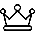 Vip Crown Queen 2 Icon from Ultimate Light Set | Free Download as SVG Vector and Transparent PNG | Streamline icons