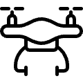 Drone 1 Icon from Ultimate Light Set | Free Download as SVG Vector and Transparent PNG | Streamline icons