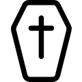 Death Coffin Icon from Ultimate Regular Set | Free Download as SVG Vector and Transparent PNG | Streamline icons