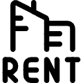 Real Estate Sign Building Rent Icon from Ultimate Regular Set | Free Download as SVG Vector and Transparent PNG | Streamline icons