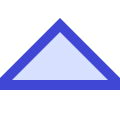 Tailless Triangle Arrow Up 1 Icon from Sharp Duo Set | Free Download as SVG Vector and Transparent PNG | Streamline icons