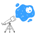 Looking Throught Telescope