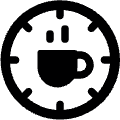 Time Coffee Time 2 Icon from Ultimate Bold Set | Free Download as SVG Vector and Transparent PNG | Streamline icons