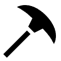 Tool Pickaxe Icon from Nova Solid Set | Free Download as SVG Vector and Transparent PNG | Streamline icons