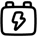 Car Battery Charging Icon from Plump Line Set | Free Download as SVG Vector and Transparent PNG | Streamline icons