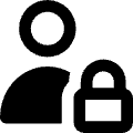 User Lock Privacy Icon from Core Remix Set | Free Download as SVG Vector and Transparent PNG | Streamline icons