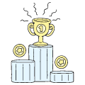 Users People Rewards Someone Top Of A Podium