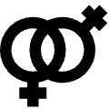 Gender Lesbian 1 Icon from Sharp Remix Set | Free Download as SVG Vector and Transparent PNG | Streamline icons