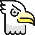 Wild Bird Eagle 1 Icon from Ultimate Colors Set | Free Download as SVG Vector and Transparent PNG | Streamline icons