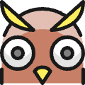 Wild Bird Owl Icon from Ultimate Colors Set | Free Download as SVG Vector and Transparent PNG | Streamline icons