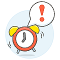 Alarm Alert Illustration from UX Colors Set | Free Download as SVG Vector and Transparent PNG | Streamline illustrations