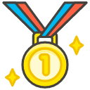 1st Place Medal Emoji from Kawaii Emoji Set