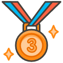 3rd Place Medal Emoji from Kawaii Emoji Set
