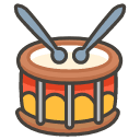 Drum Emoji from Kawaii Emoji Set