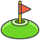 Flag In Hole Emoji from Kawaii Emoji Set