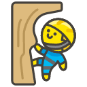 Man Climbing Emoji from Kawaii Emoji Set