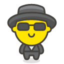 Man In Suit Levitating Emoji from Kawaii Emoji Set