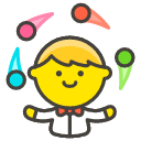 Man Juggling Emoji from Kawaii Emoji Set