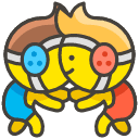 Men Wrestling Emoji from Kawaii Emoji Set