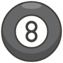 Pool 8 Ball A Emoji from Kawaii Emoji Set