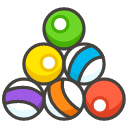 Pool 8 Ball B Emoji from Kawaii Emoji Set