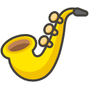 Saxophone Emoji from Kawaii Emoji Set