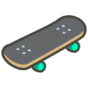 Skateboard Emoji from Kawaii Emoji Set