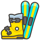 Skis Emoji from Kawaii Emoji Set
