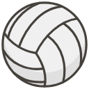 Volleyball Element from Kawaii Emoji Set