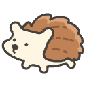 Hedgehog Emoji from Kawaii Emoji Set